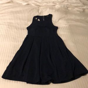 Fit and Flare Navy Dress